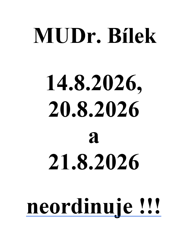 uzavření ordinace